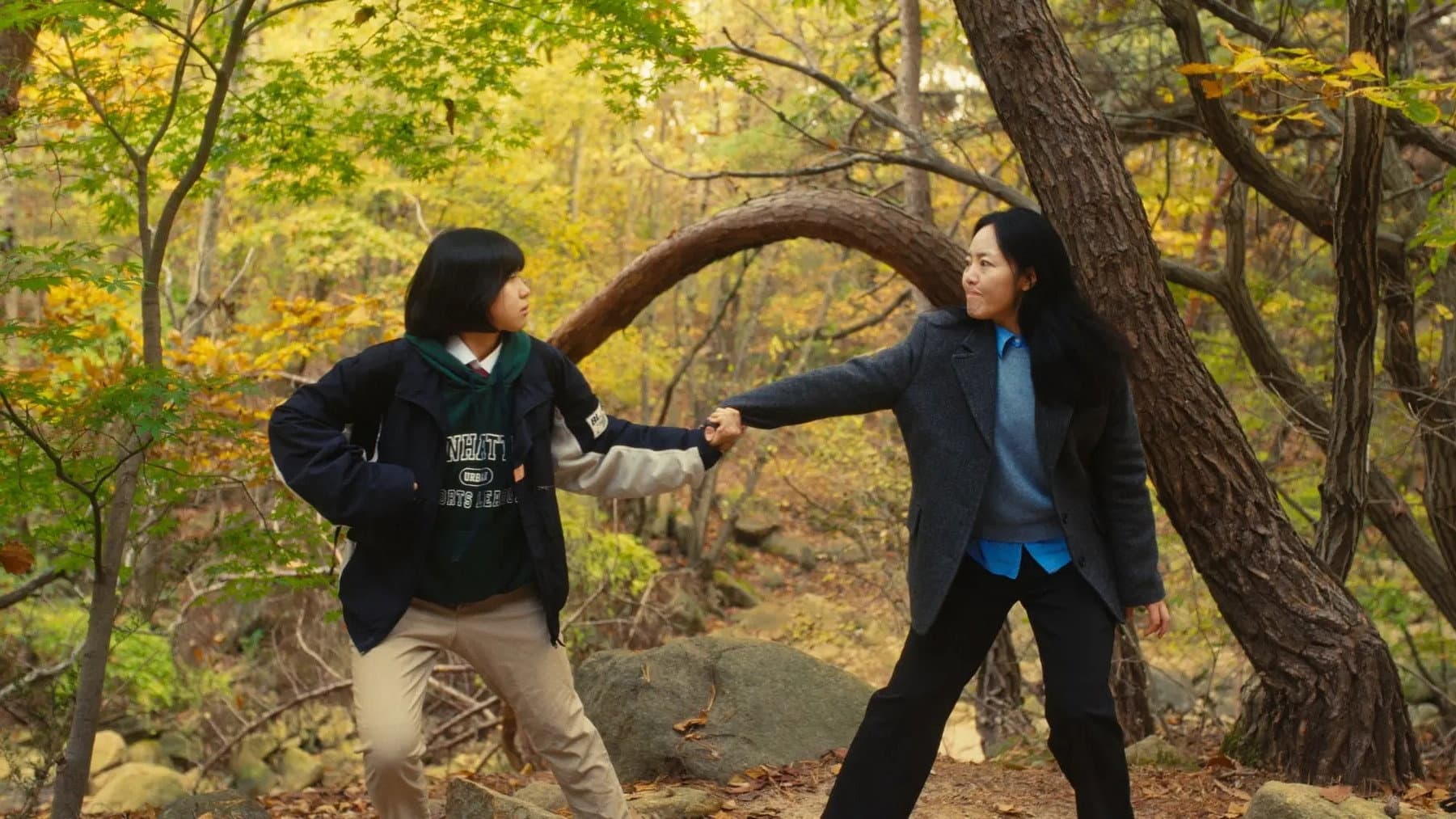 자매의 등산