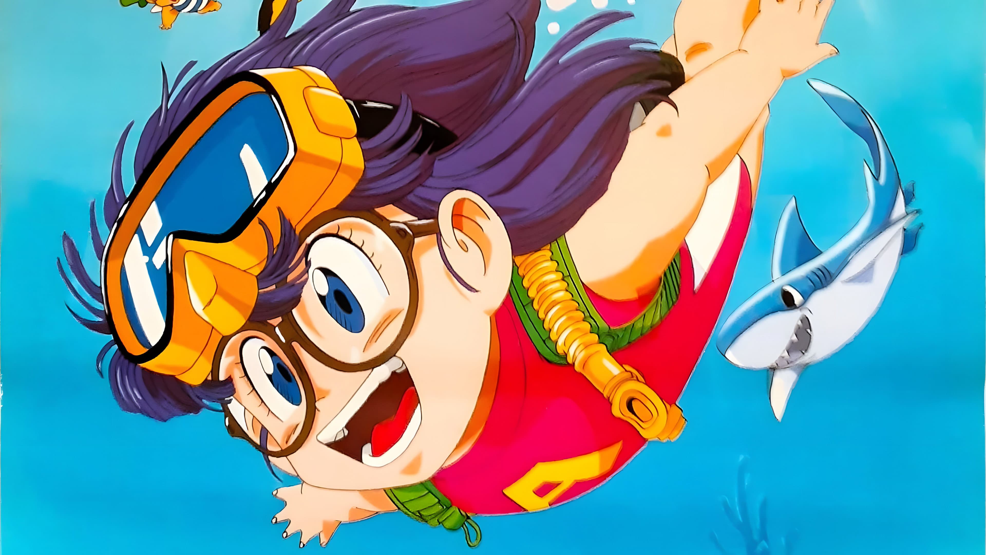 Dr. Slump and Arale-chan: Hoyoyo!! Follow the rescued shark...