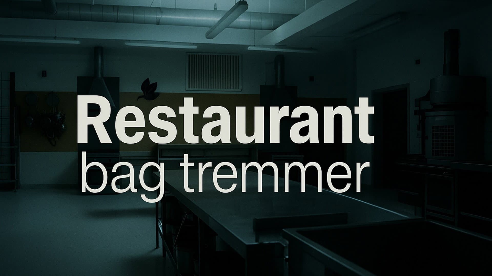 Restaurant bag tremmer