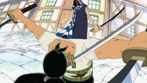 ¡Gran duelo! ¡El maestro de la espada Zoro contra el acróbata Cabaji!