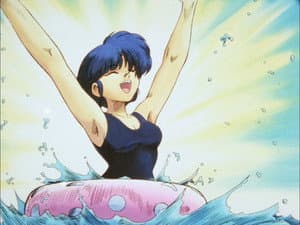 Las temibles lecciones de natación de Akane