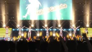 Y así, las chicas suben al brillante escenario