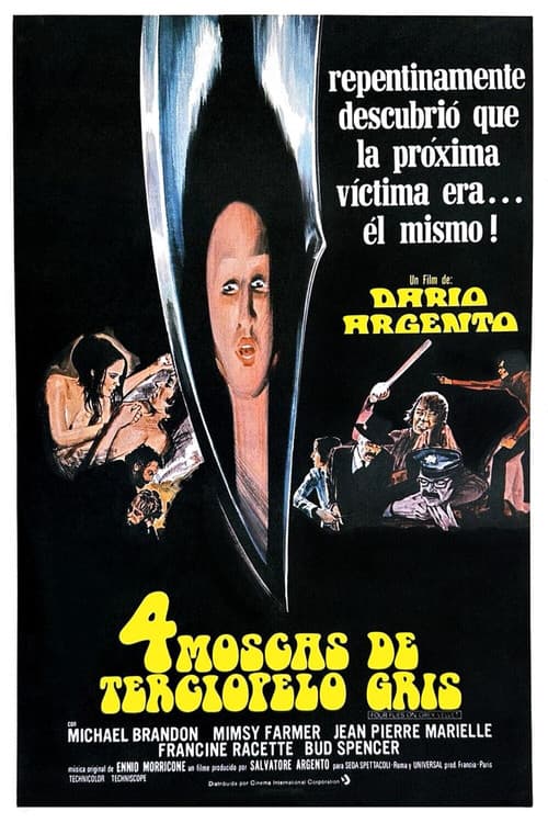 4 mosche di velluto grigio