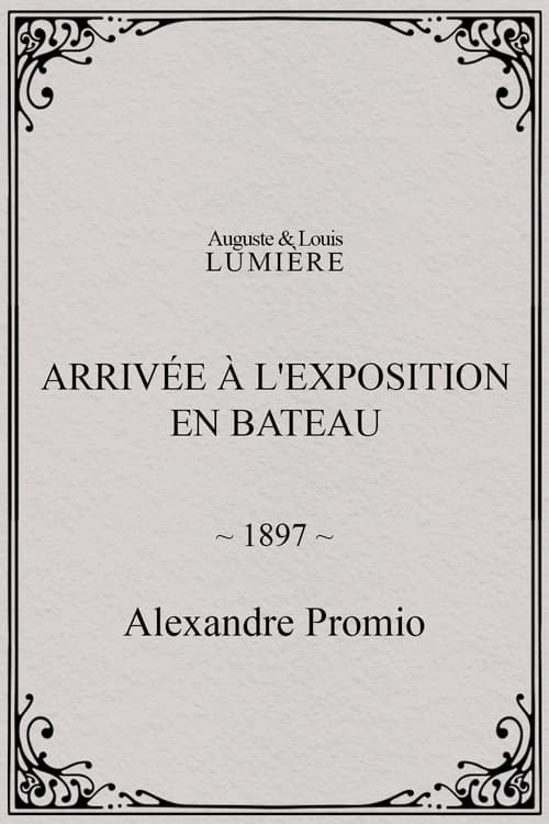 Arrivée à l'exposition en bateau