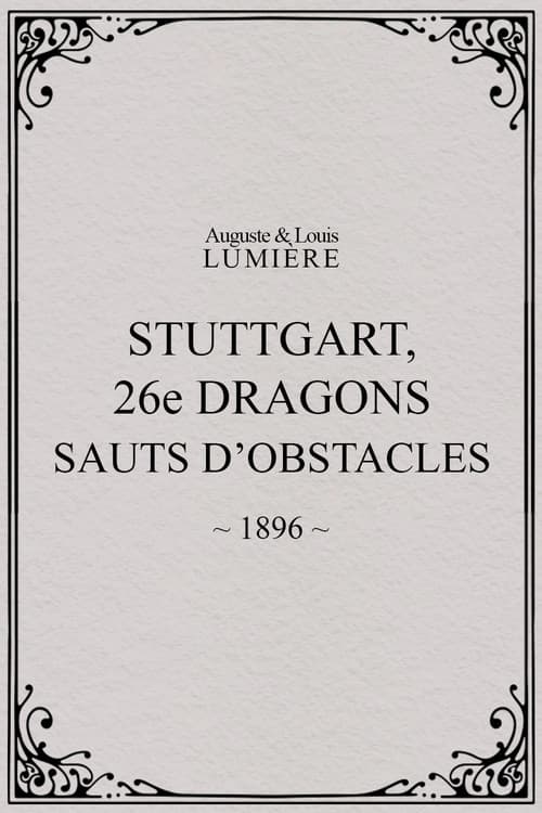Stuttgart : 26ème dragons. Sauts d’obstacles